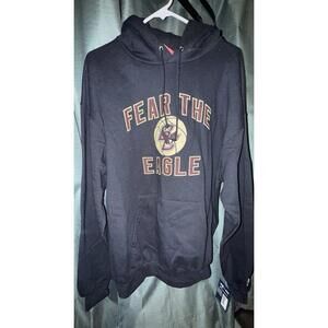 NWT Boston College Hoodie Mens Champion Sweatshirt ~ 2000s ~ Black Pullover~ XL
